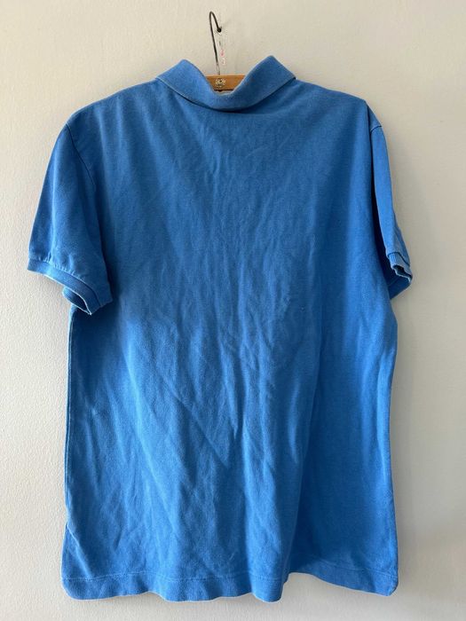 Niebieska męska koszulka polo - LACOSTE - M/L - OKAZJA