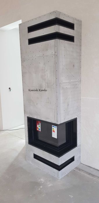 Kratki Floki S kominek narożny z zabudową