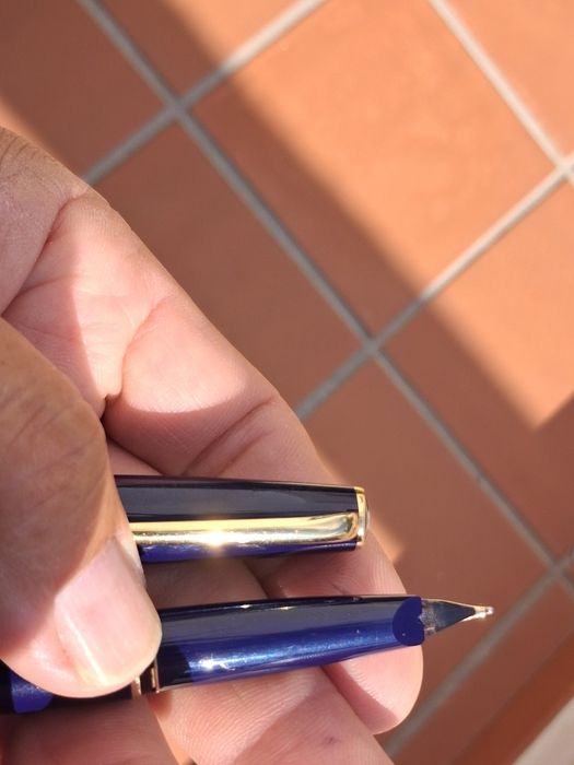 Caneta Montblanc Generation azul aparo de ouro