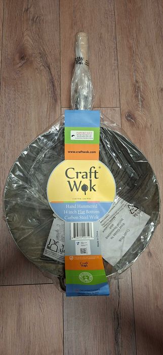 Craft Wok 731W316 35,6cm, 1,8mm stal węglowa, płaskie dno, premium, okazja