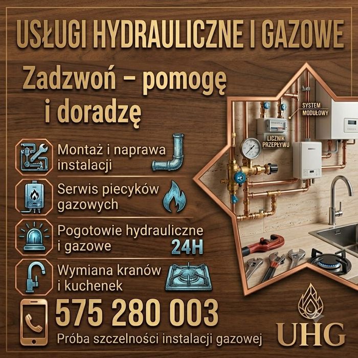 Gazownik, Hydraulik, Woda,Gaz,Udrażnianie, Naprawa Junkersow