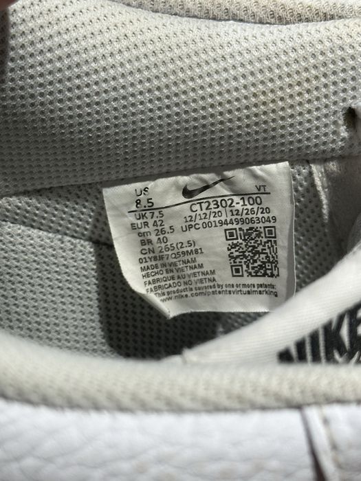 Nike Air Force 1 07 White  кросівки чоловічі [26,5] 42 розмір