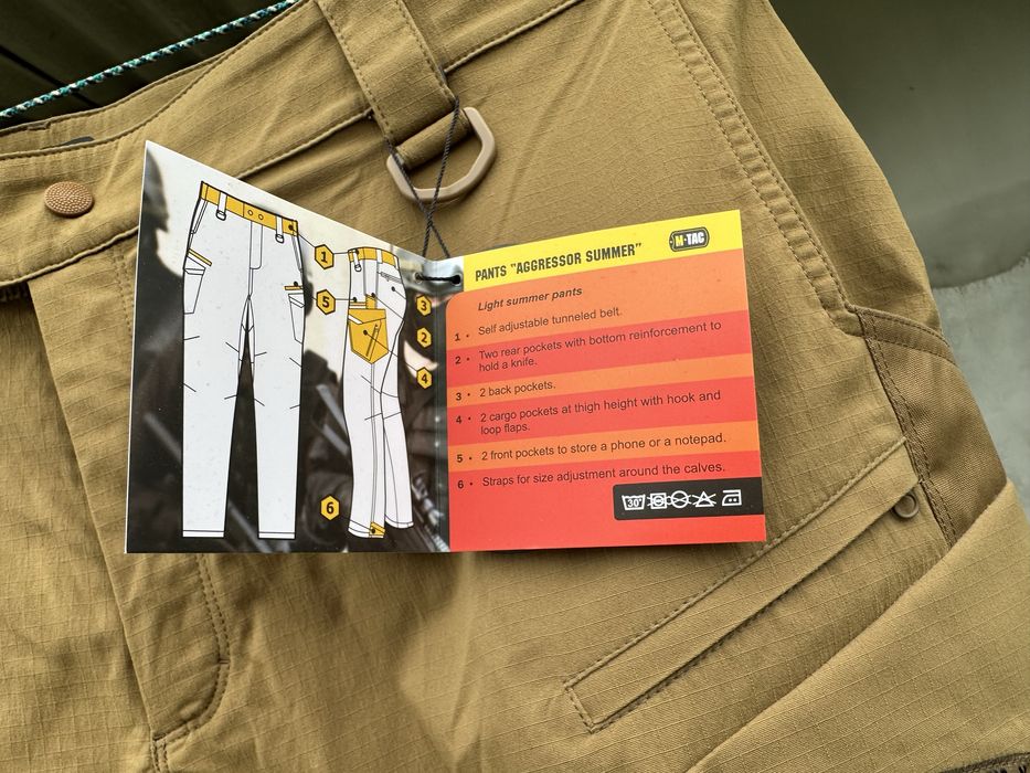 M-TAC ШТАНИ Aggressor summer gen II flex COYOTE