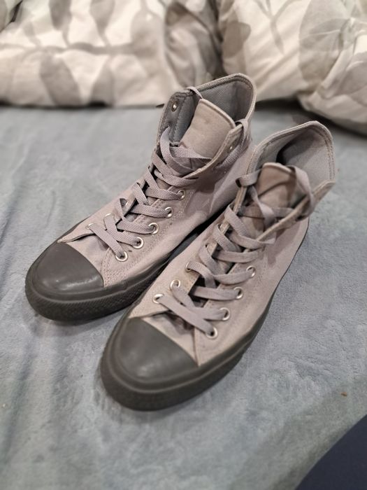 Szare wysokie trampki converse unisex 42,5 - 27,5cm