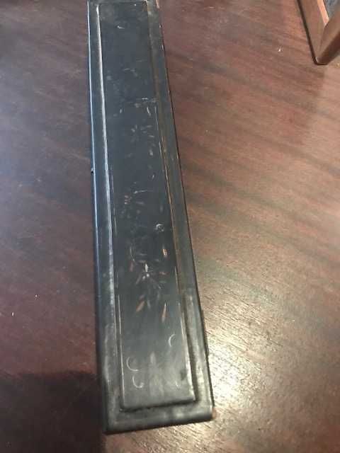 Leque muito antigo com caixa em chamam chinesa