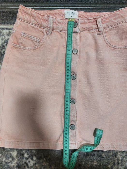 Рожева джинсова спідниця House denim