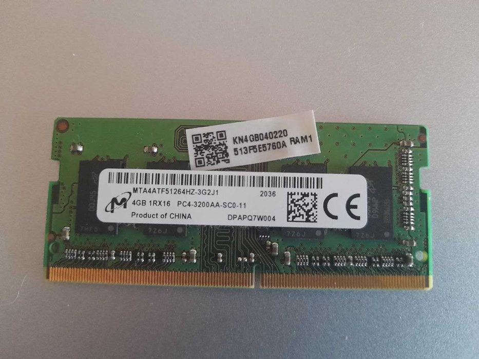Оперативная память для ноутбука 4GB 3200Мг Одна планка