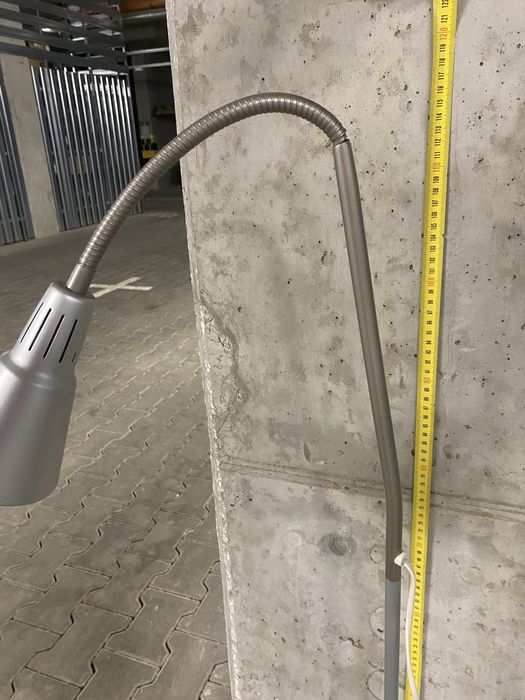 Lampka stojąca regulowana srebrna IKEA