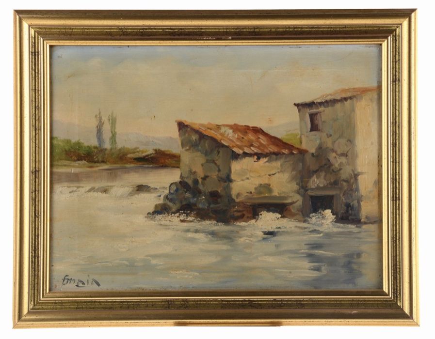Quadro assinado Pedro Olaio