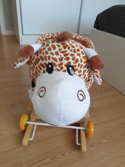 Baloiço carrinho criança girafa