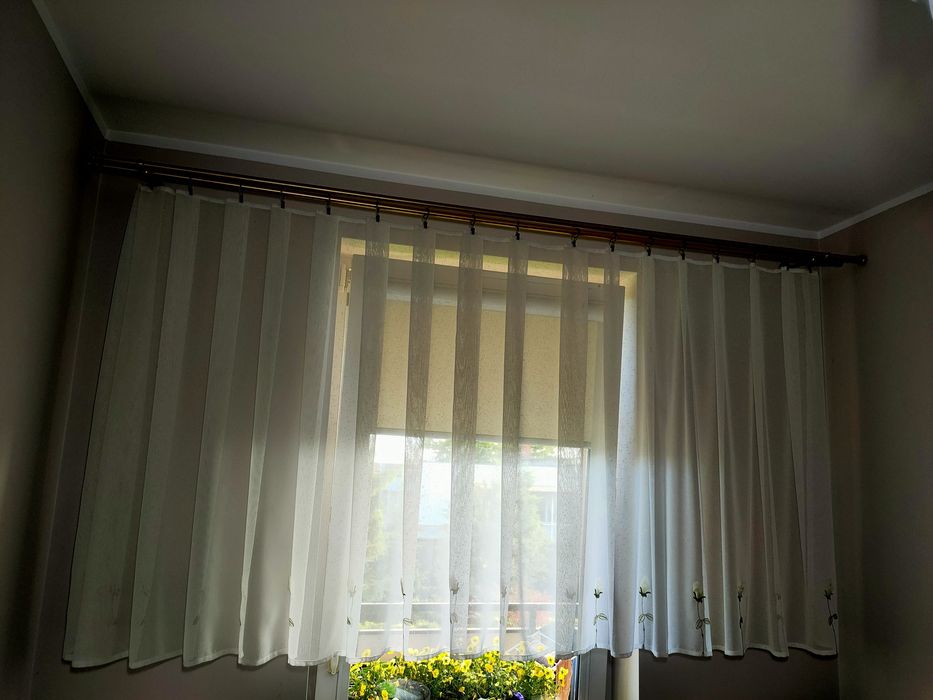Karnisz ścienny złoty z żabkami 230cm