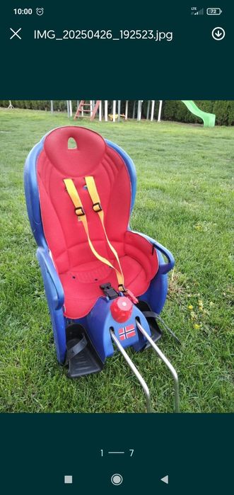 Fotelik rowerowy HAMAX SLEEPY z uchwytem