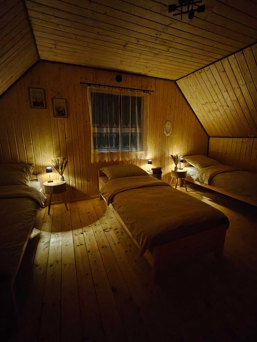 Domek na Mazurach z balią, jacuzzi i sauną. Maks 8 osób, klimatyzacja