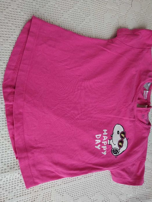 Blusa cor de rosa do Snoopy - Lefties - Tamanho 18 - 24 meses - 92 cm