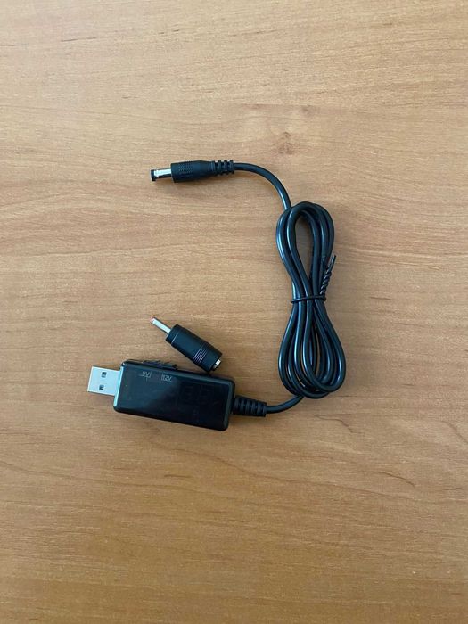 Кабель питания USB–DC 9V/12V для роутера и модема от Powerbank
