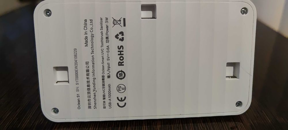 Стерилізатор для зубних щіток Oclean S1 Toothbrush Sanitizer white