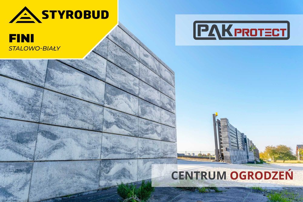 Pustak bloczek ogrodzeniowy FINI Ogrodzenie nowoczesne Modułowe