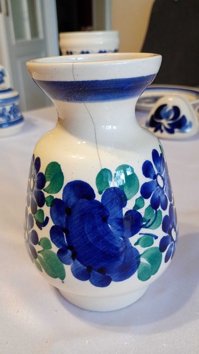 Ceramiczny wazon fajans Włocławek PRL