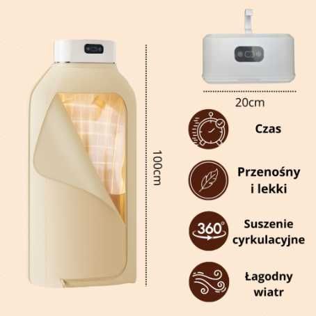 ADM składana suszarka do ubrań i parownica