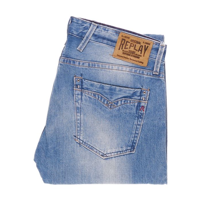 Spodnie Replay Billstrong 36/32 34/32 Męskie Straight Waitom 90CM