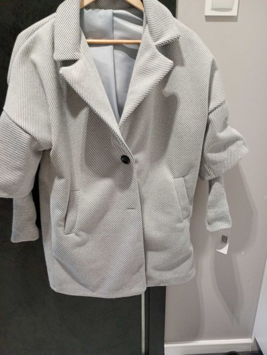 Płaszcz damski szary