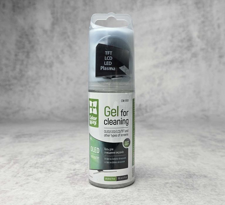 Гель + Серветка для очищення дисплеїв ColorWay 150 мл (CW-5151)