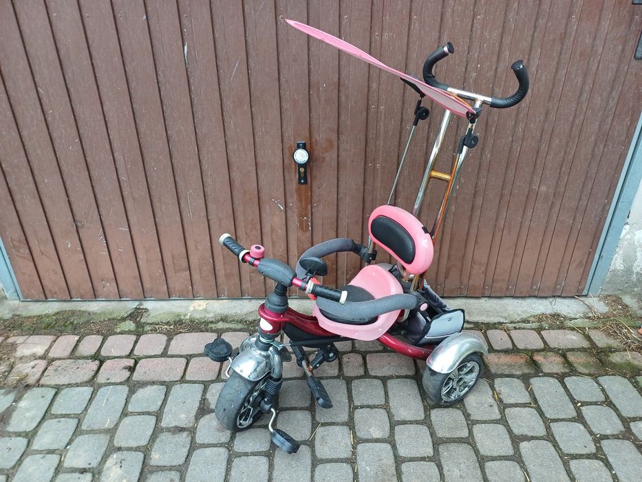 Rowerek trójkołowy wózek dziecięcy dla dziecka chłopca dziewczynki