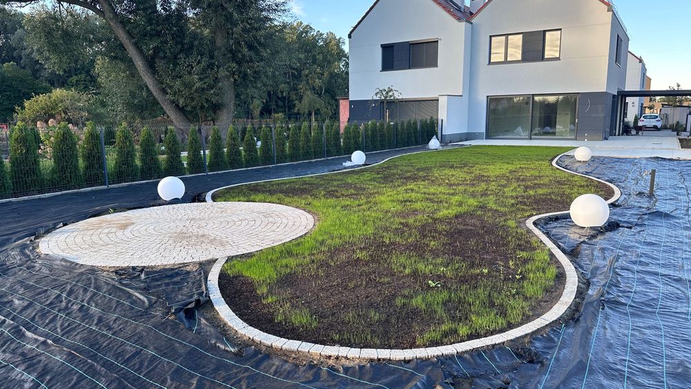 Brukarstwo tarasy ogrodzenia