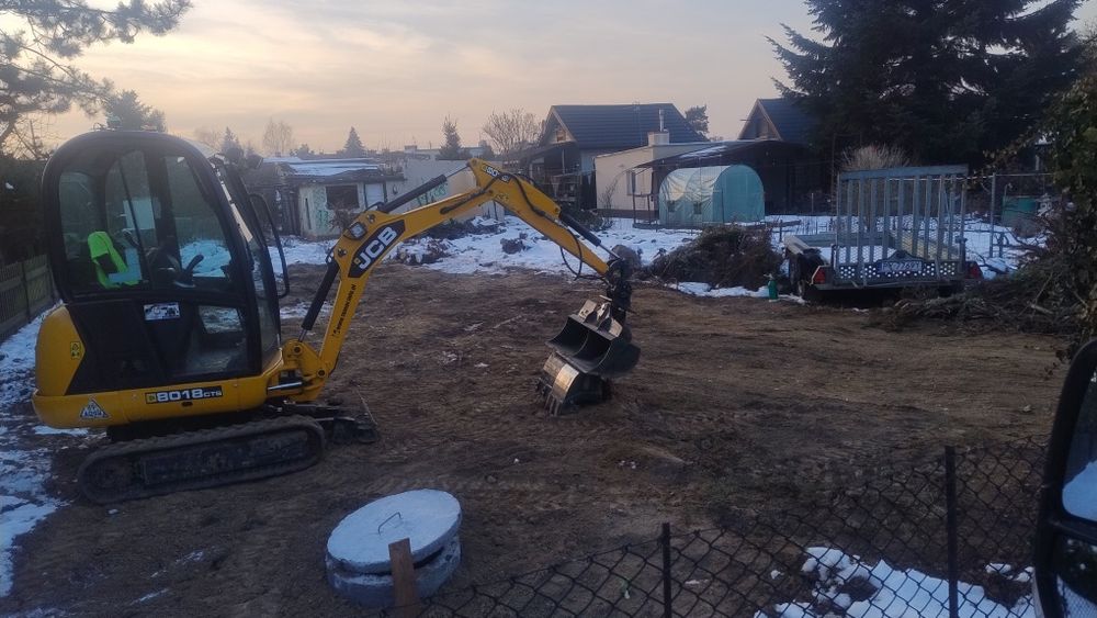 Wykopy, Wyburzenia ,Koparko-ładowarka, Minikoparka, Wywrotka,Transport