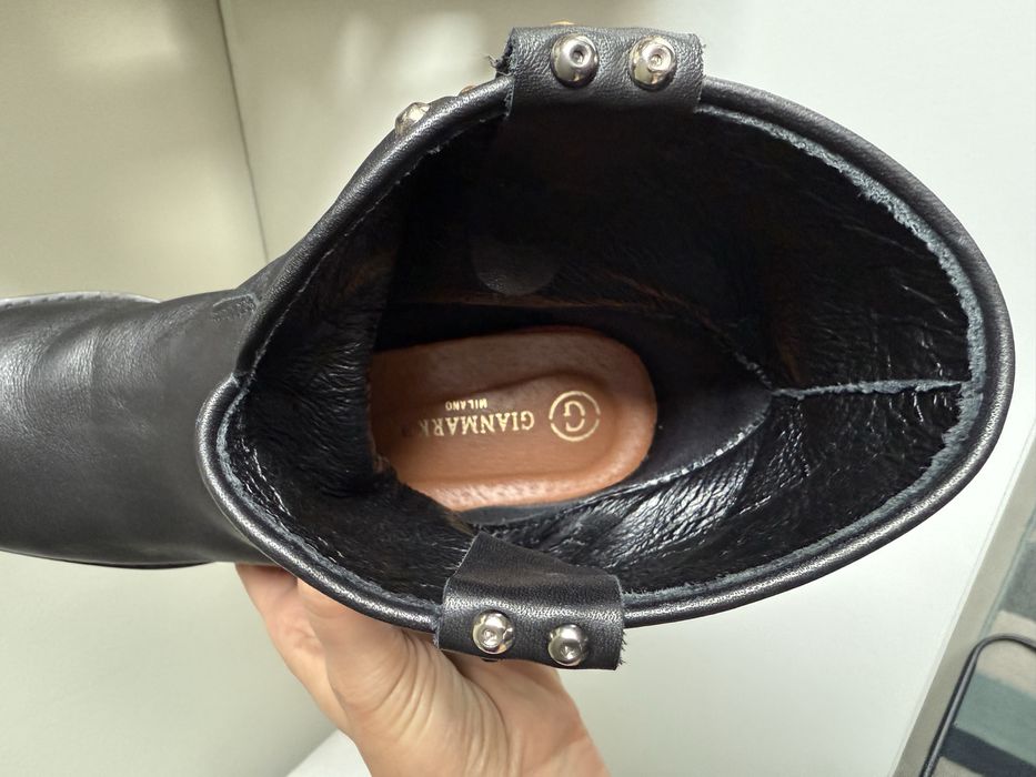 Gianmarko botki czarne skóra roz 40