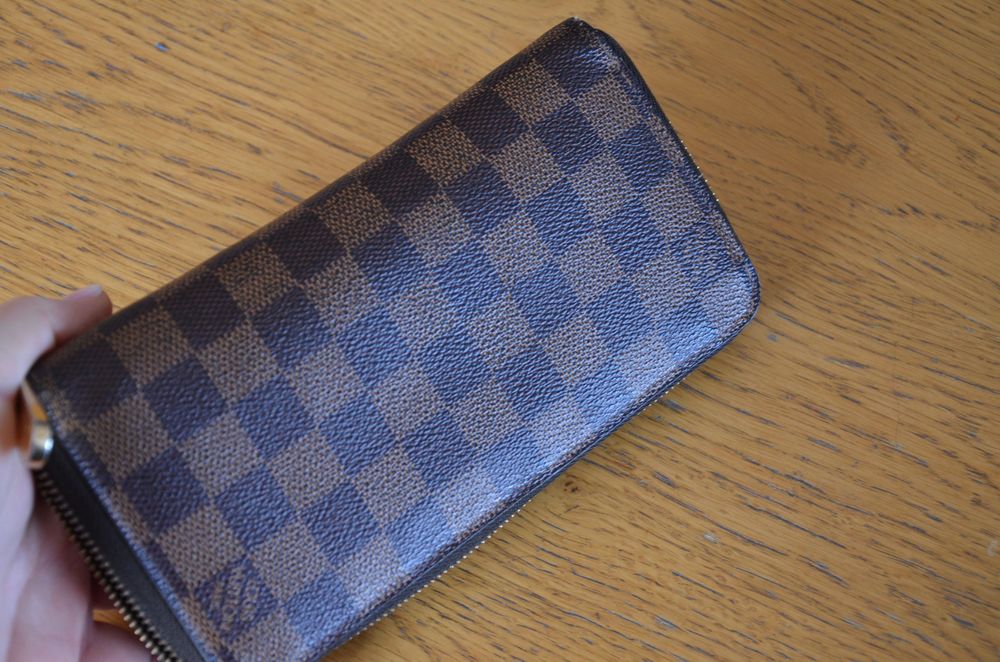 louis vuitton  portfel pung brązowy