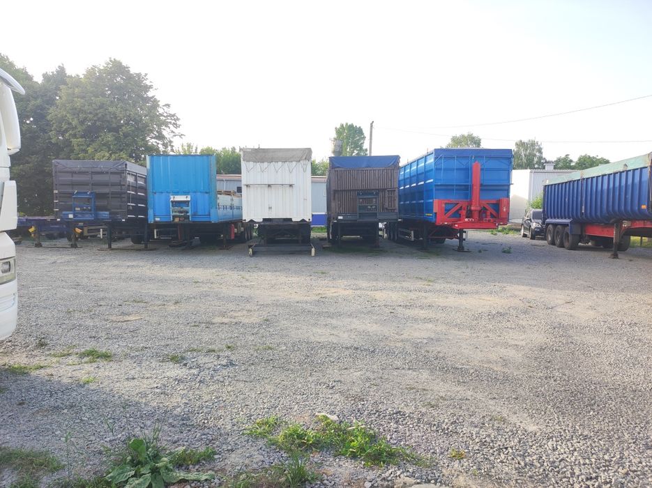 Контейнеровоз зерновоз платформа лісовоз полуприцеп крона шміц когель