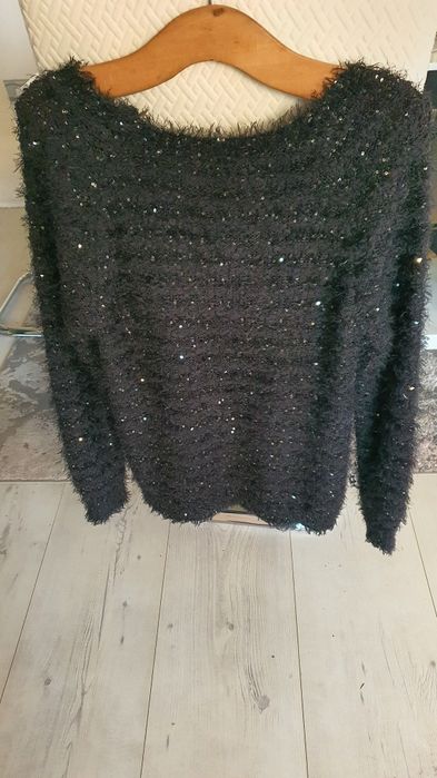 Sweter damski z cekinami L