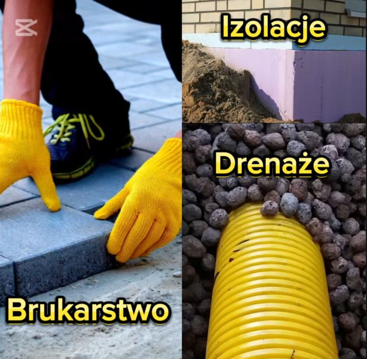 Izolacja Fundmaentów, przyłącza Kanalizacj, usługi brukarskie!