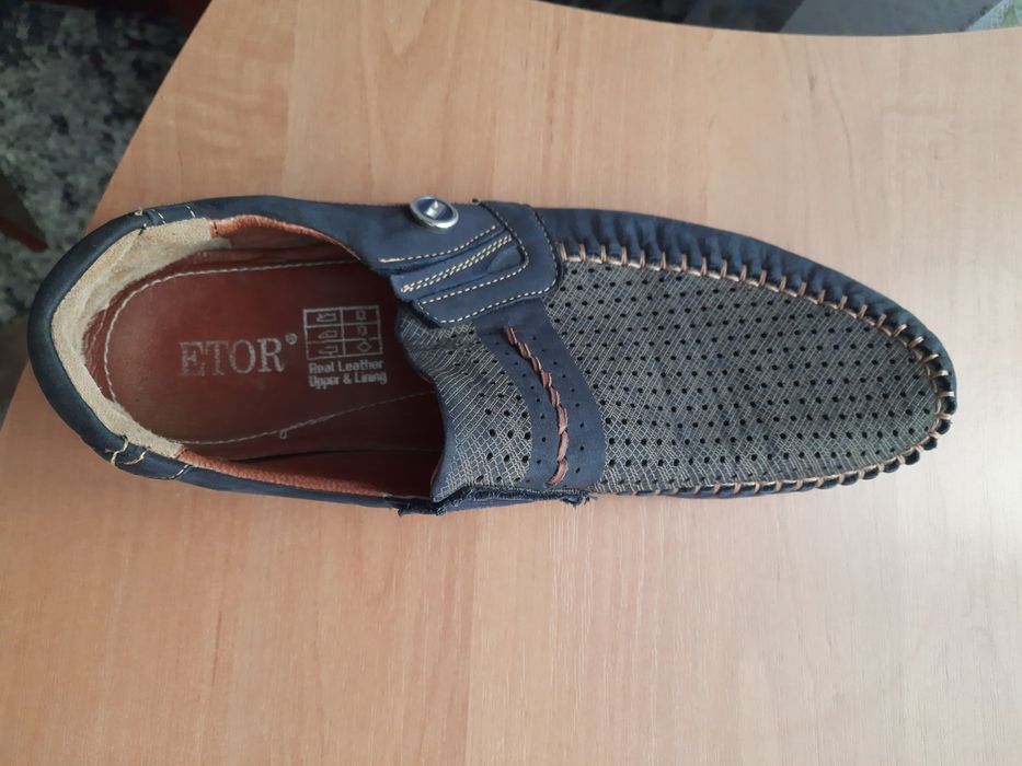 Мокасины кожа-замш фиримы Etor