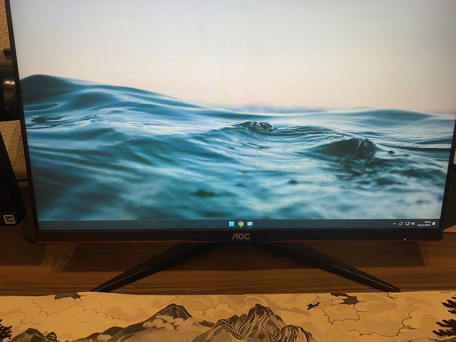 AOC 24G2U/BK – 24” IPS 144Hz 1ms – Perfeito – Caixa incluída