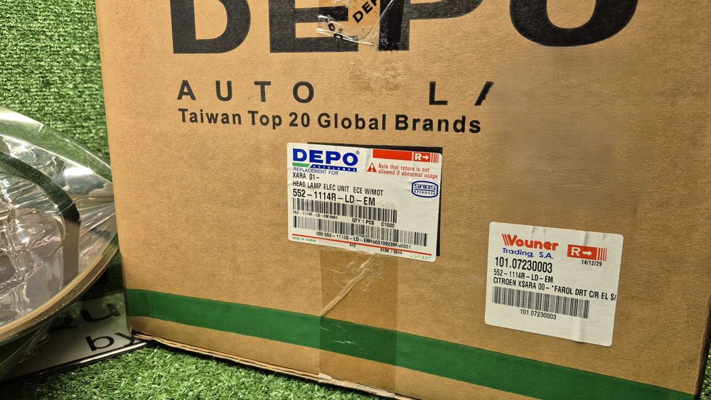 CITROEN XSARA 04.97-12.15-ÓTICA/FAROL DIR. NOVO DEPO 552.1114R.LD.EM