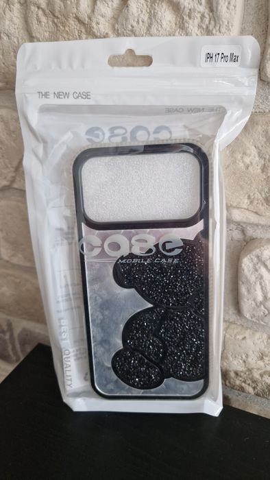 Teddy Bear Case do Iphone 17 Pro Max / 18 Pro Max czarny
