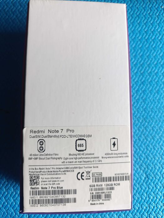 Смартфон Redmi Note 7 Pro 6/128GB Blue