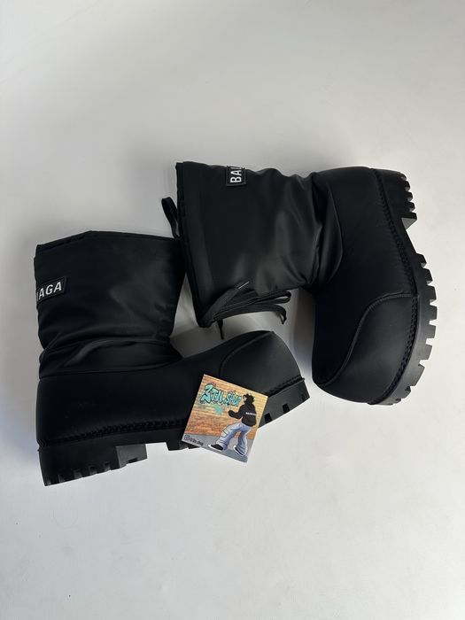 BALENCIAGA ALASKA BOOTS SKI FUR ботинки чоботи зимние боты черные 43