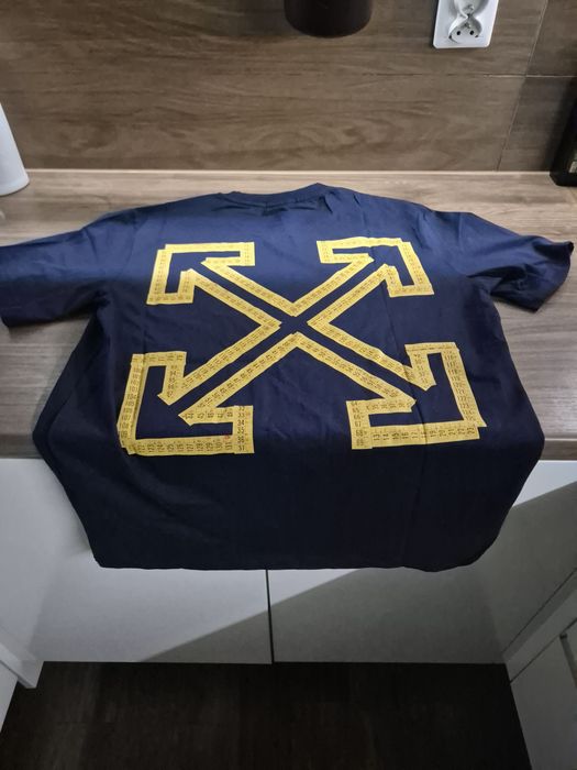 T-shirt Off White roz L premium