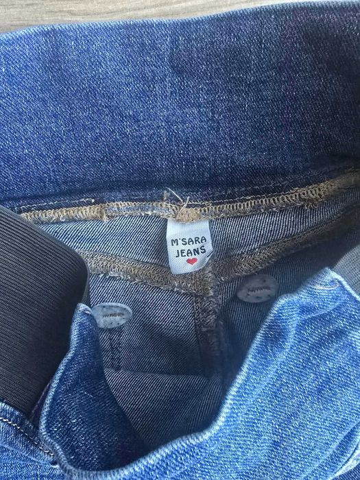 Damskie spodnie jeansowe PUSH UP skinny wysoki stan guma w pasie S