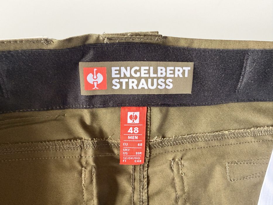 Spodnie robocze, spodnie serwisowe Engelbert Strauss e.s e.s.concrete light, rozm 48, khaki