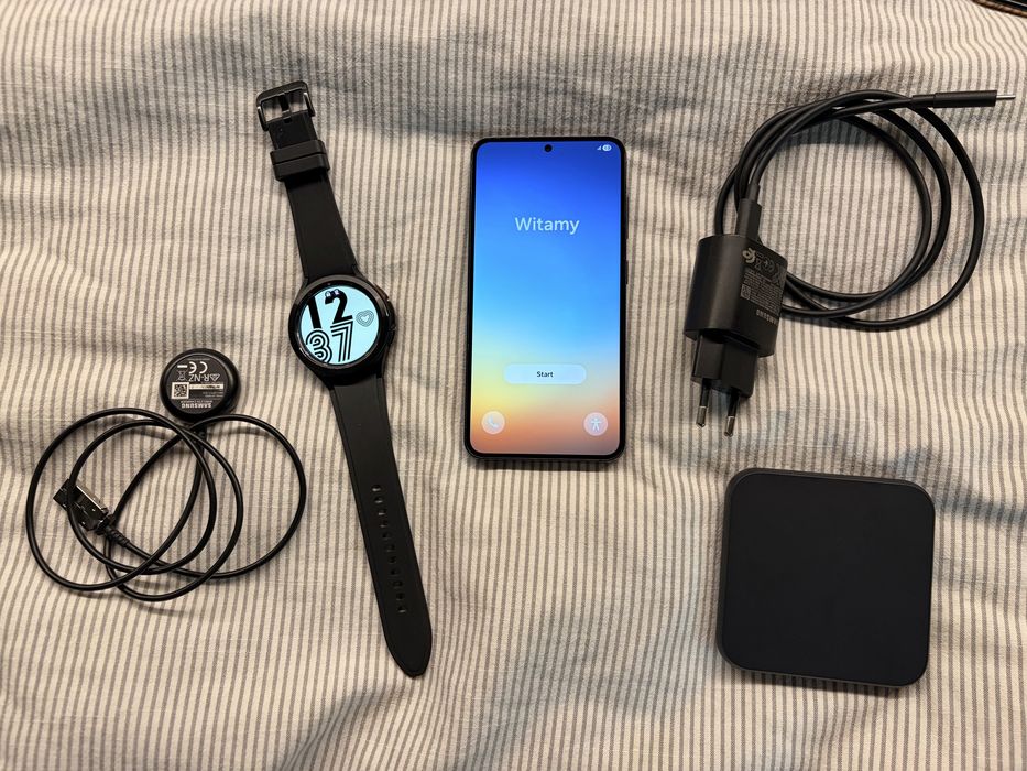 Samsung galaxy s23 256gb, ladowarka indukcyjna + zegarek galaxy watch 4, sluchawki gratis