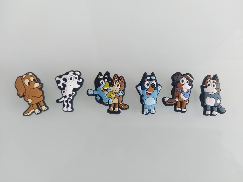 Zestaw 6 szt przypinki do butów typu Crocs Pins Bluey Bingo