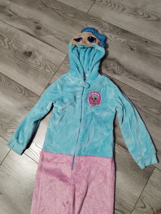 R.128 lol suprise ciepła piżama pajac kombinezon dla dziewczynki