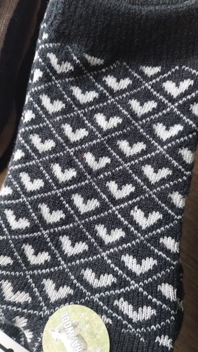 5×damskie skarpetki długie wełniane 35-38