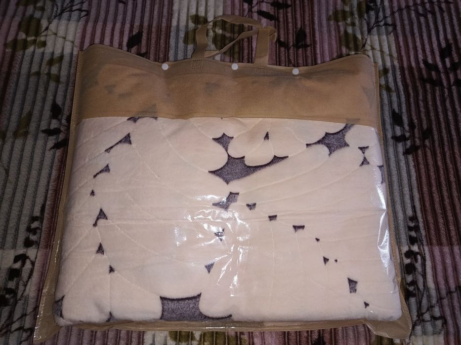 Шикарный плед в сумке евро размер