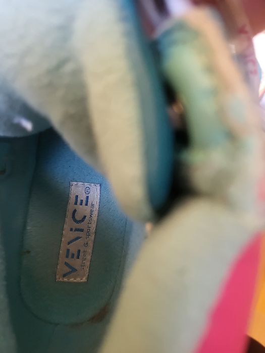 turkusowe buty traperki VENICE dla dziewczynki r. 33