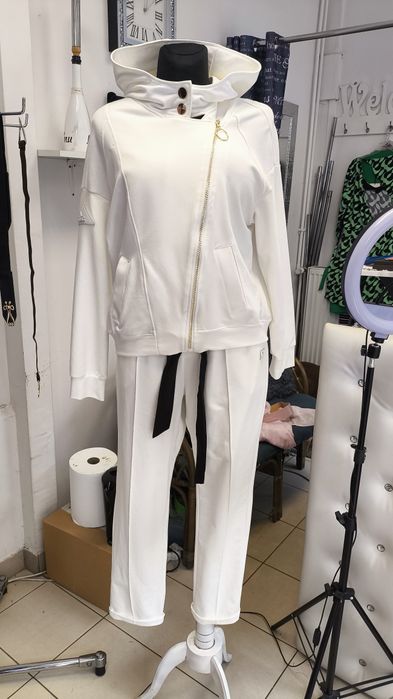 La mu piękna bluza ramoneska biała bawełna rozm S m l xl XXL